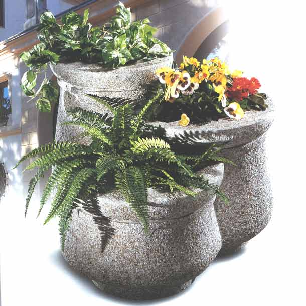 Pflanztröge Tris di Fiorriere, Granit