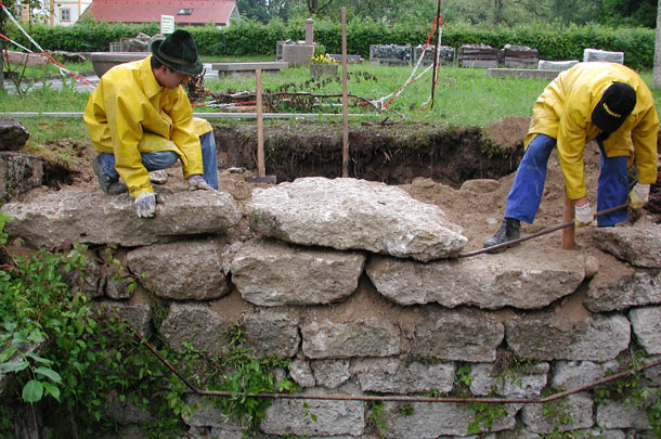 Mauersteine Petersberg XLF, Nagelfluh